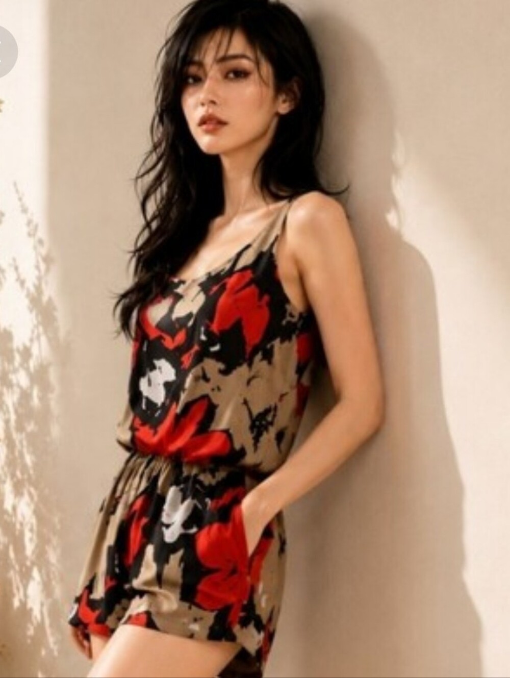 Floral Romper Shorts | Mesh Back | Side Pockets | Vacation Style
